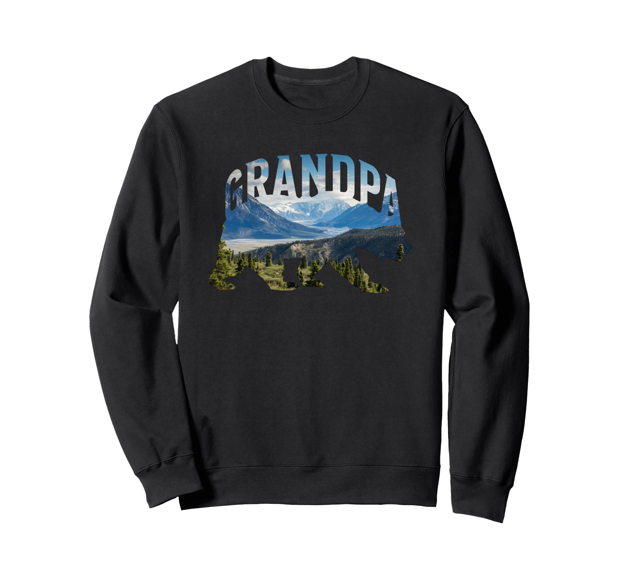 Grandpa Bear Mountains Papa Bear Dad Sweatshirt - Novelty Apparel Unisex - T-Shirt, Sweatshirt, Hoodie