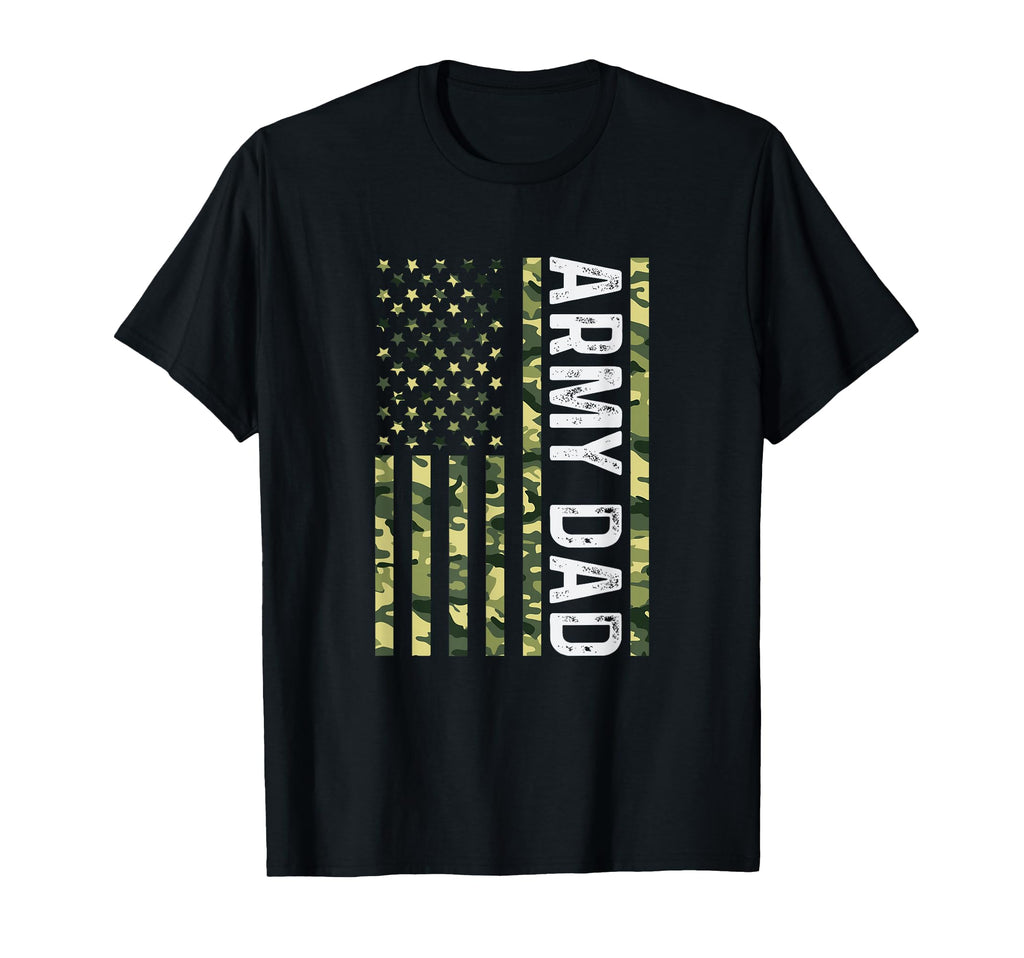 Proud Army Dad United States Usa Flag T-Shirt - Fun Novelty Design Unisex - T-Shirt, Sweatshirt, Hoodie