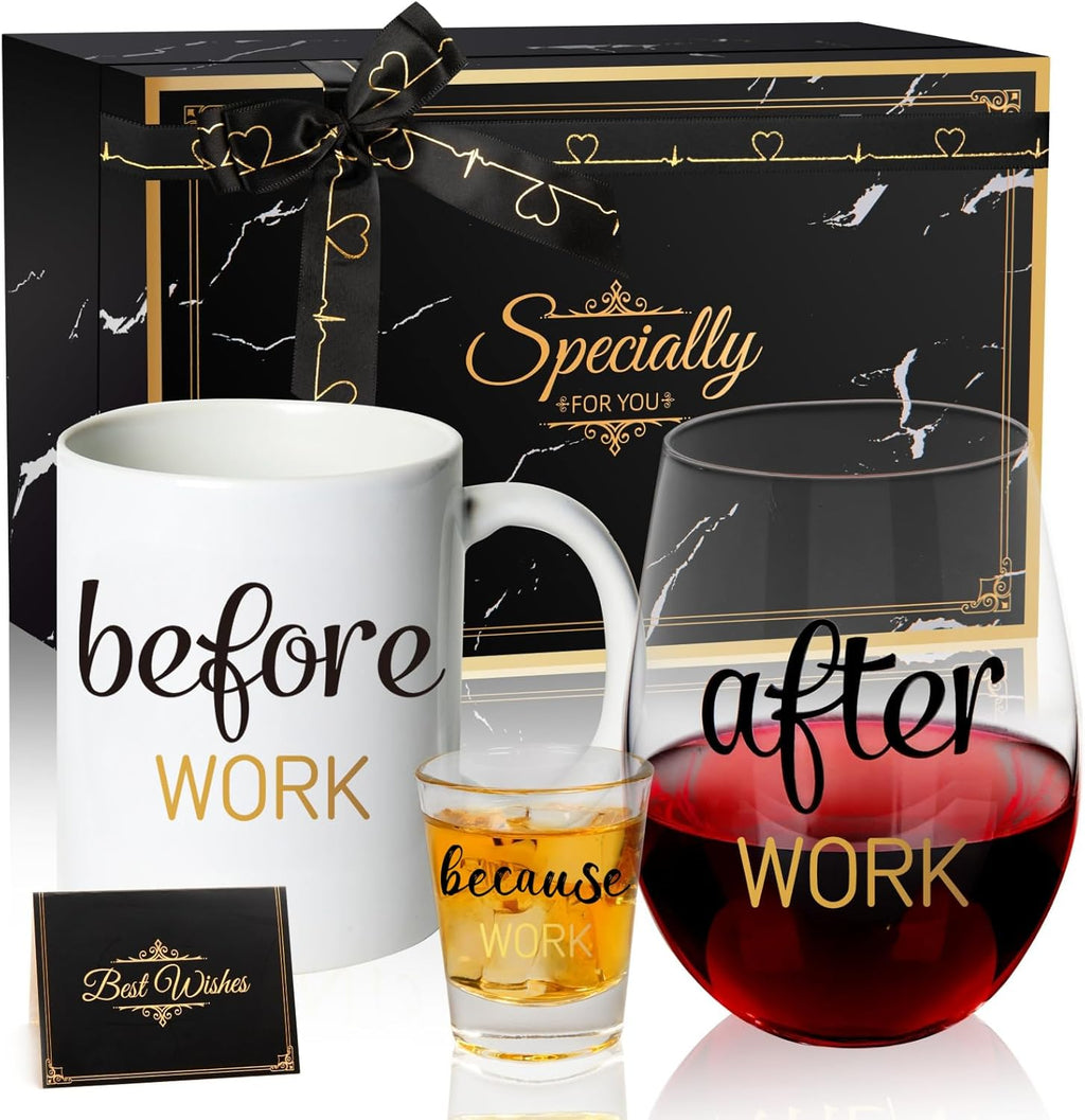 PUGED Before Work After Because Gift Set 11 oz Coffee - Adult & Kids T-Shirts, Sweatshirts & Hoodies apparel design preview 1