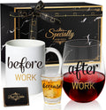 PUGED Before Work After Because Gift Set 11 oz Coffee - Adult & Kids T-Shirts, Sweatshirts & Hoodies apparel design preview 1