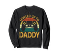 New Dad Fathers Day Leveled Up To Sweatshirt - Custom Art Print Unisex - T-Shirt, Sweatshirt, Hoodie