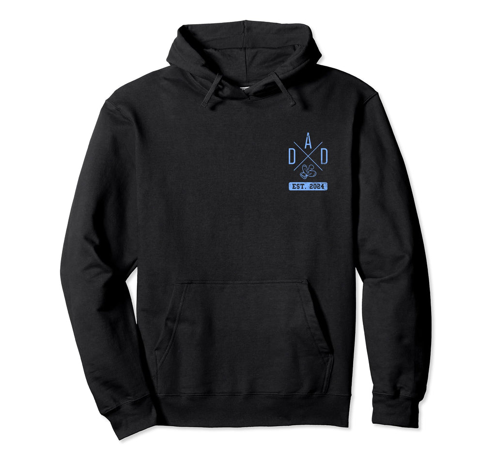 Dad Est 2024 Father Dad Pregnancy Hoodie - Custom Art Print Men Women - T-Shirt, Sweatshirt, Hoodie