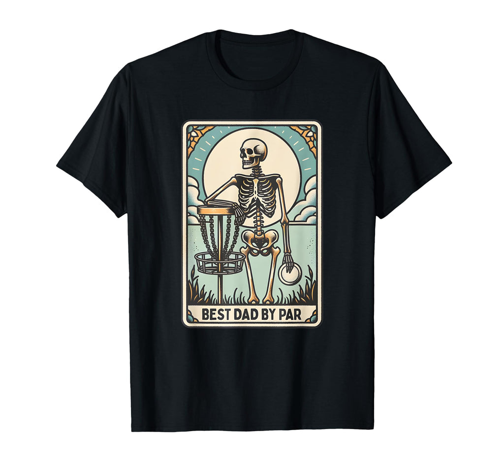 Disc Golf Tarot Card Funny Skeleton T-Shirt - Custom Art Print Men Women - T-Shirt, Sweatshirt, Hoodie