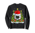 Soccer Lights Santa Soccer Tree Sweatshirt - Novelty Apparel Men Women - T-Shirt, Sweatshirt, Hoodie