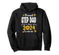 Proud Step Dad Class 2024 Graduate Hoodie - Trendy Graphic Men Women - T-Shirt, Sweatshirt, Hoodie