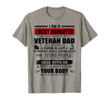 I Am Lucky Daughter Because Im T-Shirt - Aesthetic Graphic for Adults - T-Shirt, Sweatshirt, Hoodie