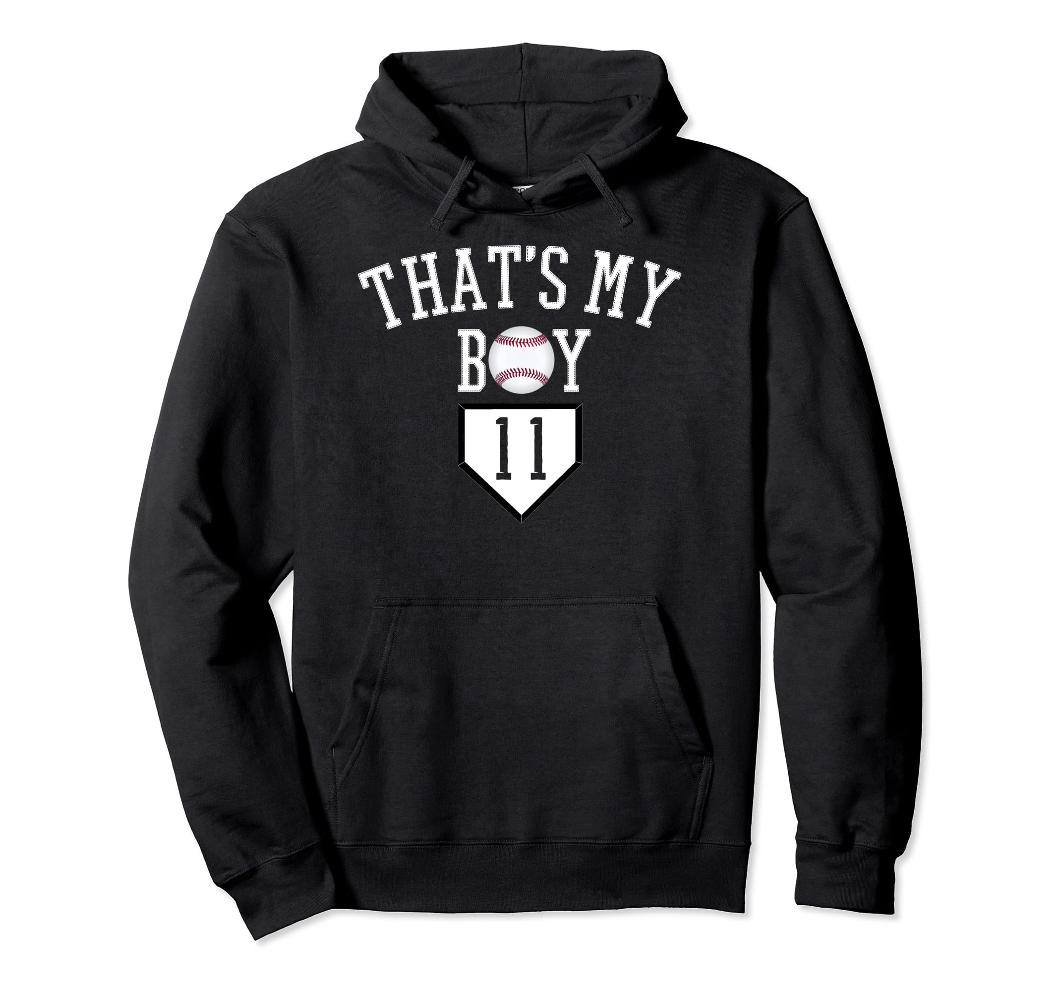 11 Thats My Baseball Number Baseball Mom Dad Hoodie - Trendy Graphic Unisex - T-Shirt, Sweatshirt, Hoodie