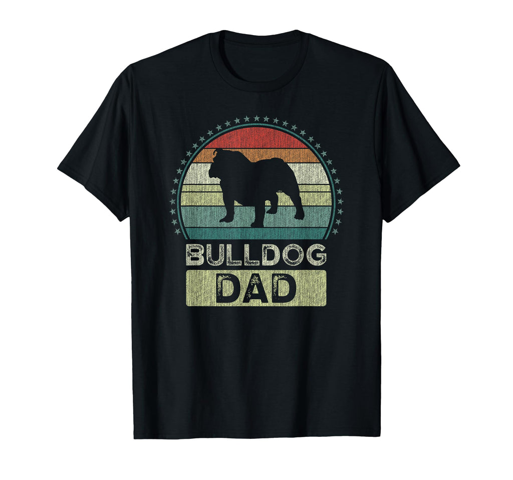 Bulldog Dad Fathers Day Daddy T-Shirt - Casual Everyday Wear for Adults - T-Shirt, Sweatshirt, Hoodie