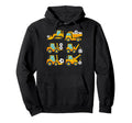 Construction Trucks Carrying Soccer Hoodie - Graphic Print for Adults - T-Shirt, Sweatshirt, Hoodie