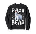 Funny Papa Bear Santa Hat Lights Sweatshirt - Aesthetic Graphic Unisex - T-Shirt, Sweatshirt, Hoodie