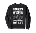 Soccer Grandpa And Grandson Soccer Sweatshirt - Novelty Apparel Men Women - T-Shirt, Sweatshirt, Hoodie