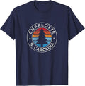 Charlotte North Carolina NC Vintage Graphic Retro 70s - Adult & Kids T-Shirts, Sweatshirts & Hoodies apparel design preview 1