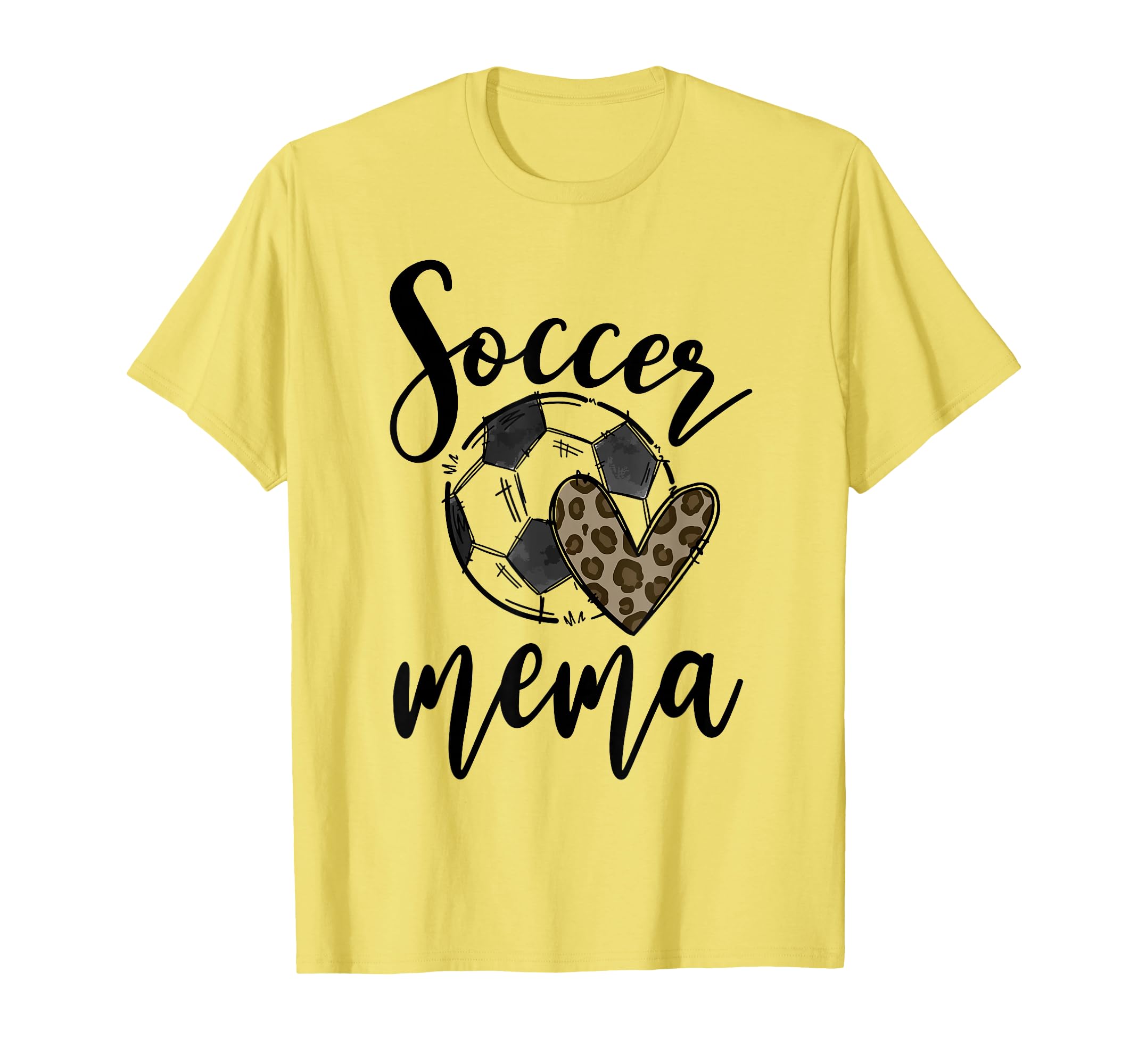 Soccer Mema Leopard Funny Soccer T-Shirt - Trendy Graphic for Adults - T-Shirt, Sweatshirt, Hoodie