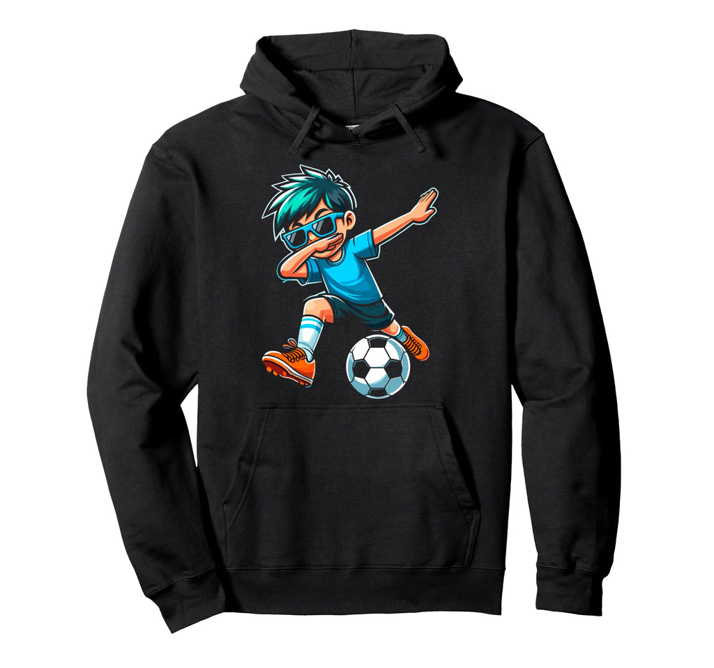 Funny Dabbing Dab Soccer Player Ball Soccer Hoodie - Graphic Print Unisex - T-Shirt, Sweatshirt, Hoodie
