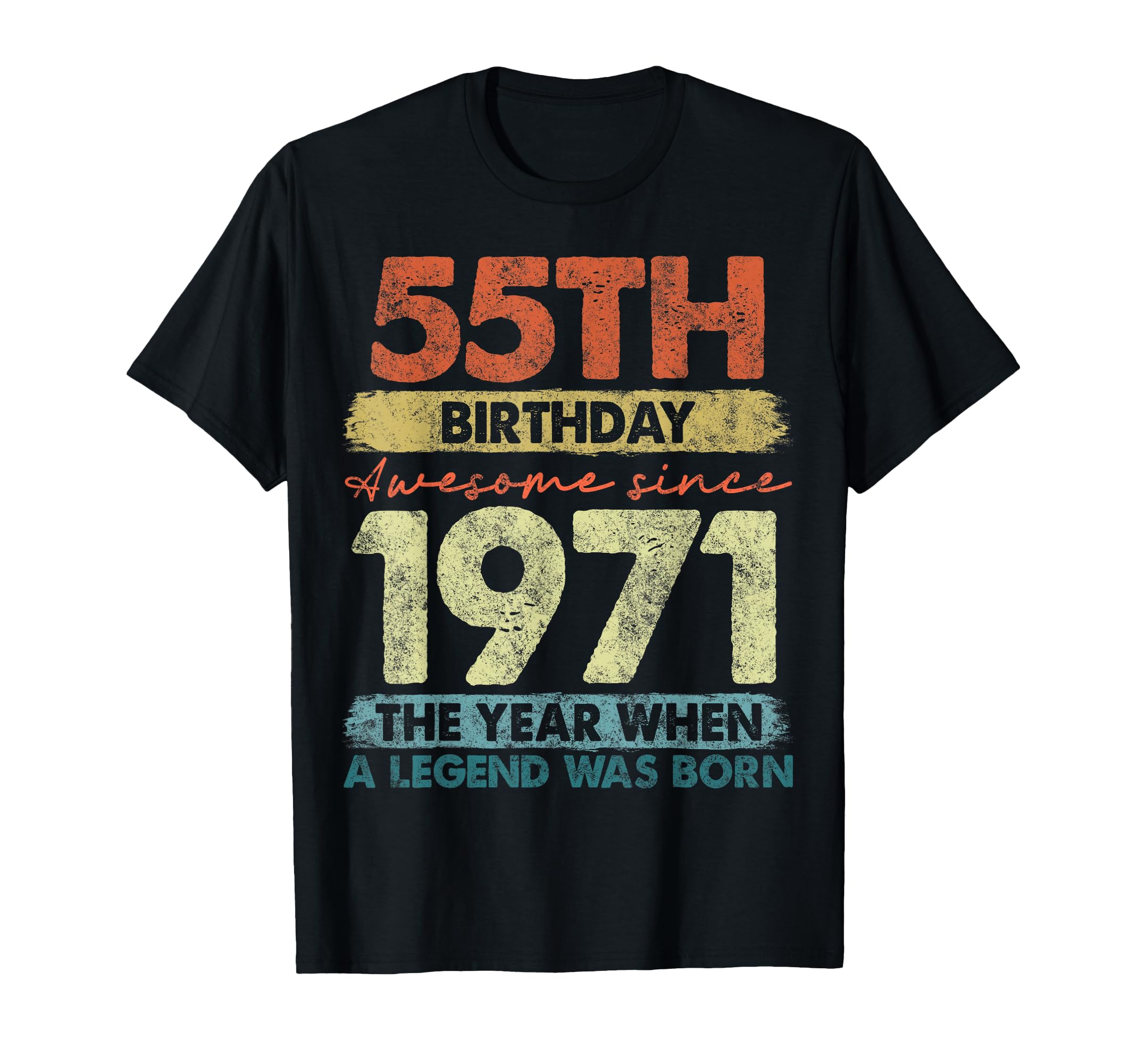55 Year Old Gifts 1971 55Th Birthday T-Shirt - Custom Art Print for Adults - T-Shirt, Sweatshirt, Hoodie