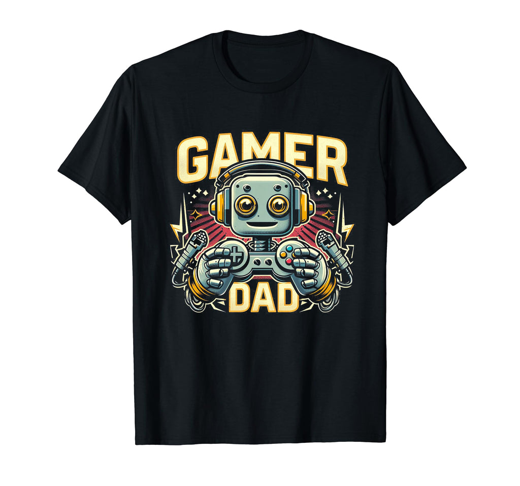 Gamer Dad Game Controller Gaming Video T-Shirt - Graphic Print for Adults - T-Shirt, Sweatshirt, Hoodie