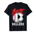 Busy Raising Ballers Baseball Soccer T-Shirt - Minimalist Print for Adults - T-Shirt, Sweatshirt, Hoodie