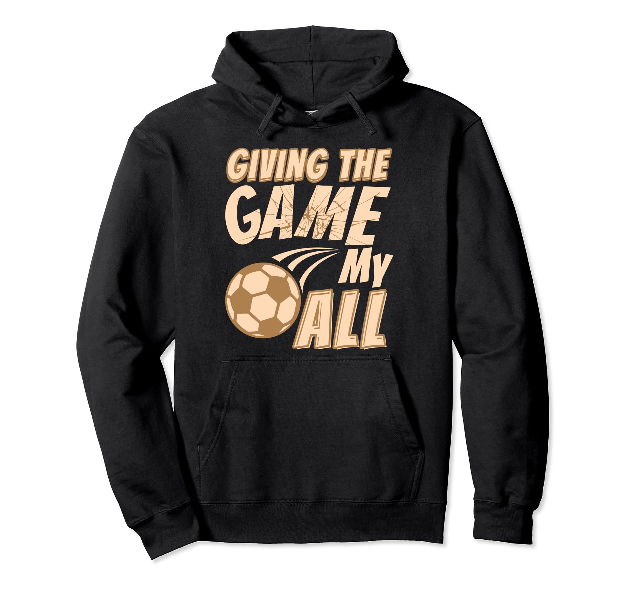 Motivational Soccer Game Coach Hoodie - Custom Art Print for Adults - T-Shirt, Sweatshirt, Hoodie