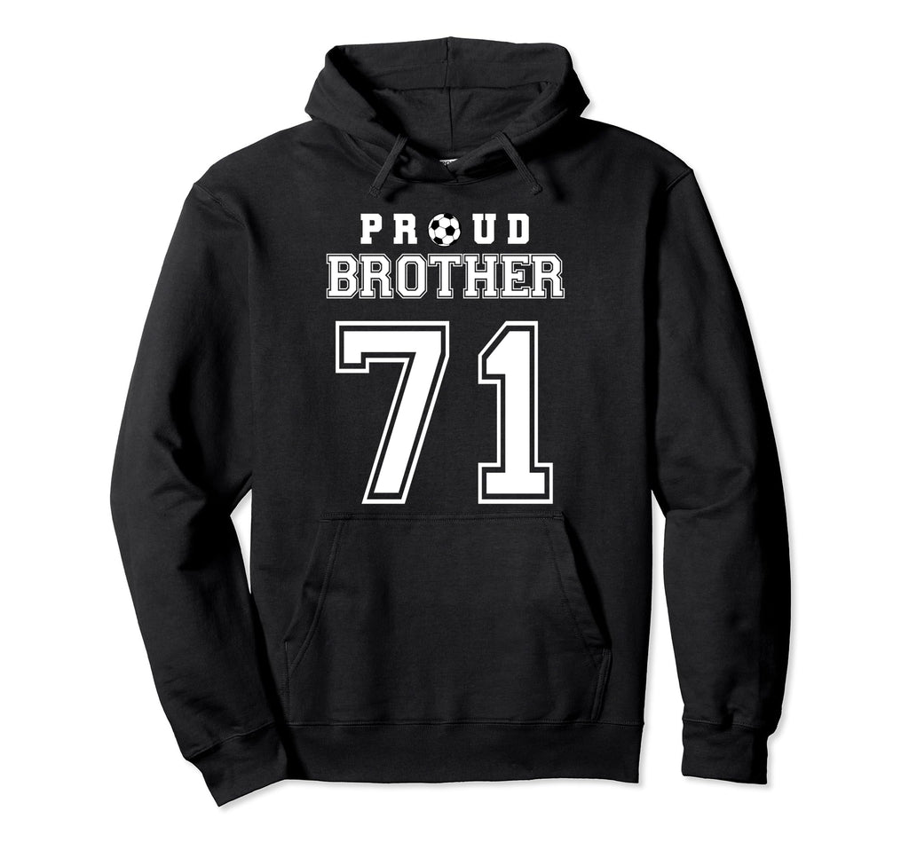 Number 71 Custom Proud Soccer Futbol Hoodie - Minimalist Print Unisex - T-Shirt, Sweatshirt, Hoodie
