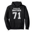 Number 71 Custom Proud Soccer Futbol Hoodie - Minimalist Print Unisex - T-Shirt, Sweatshirt, Hoodie