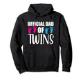 Dad Twins 2022 Father Funny Twin Dad Hoodie - Custom Art Print for Adults - T-Shirt, Sweatshirt, Hoodie