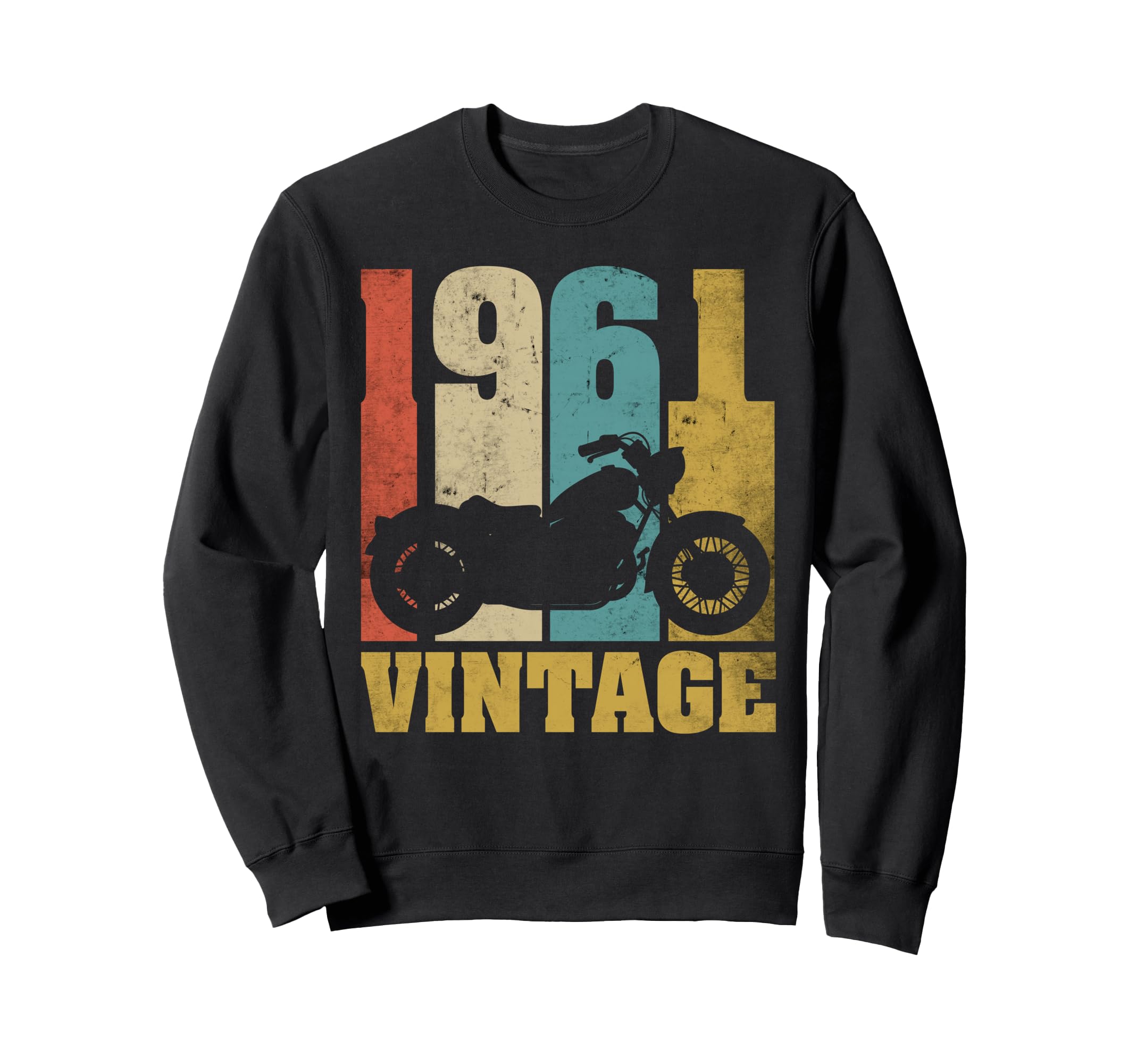 1961 Motorcycle 65Th Birthday Gift Sweatshirt - Fun Novelty Design Unisex - T-Shirt, Sweatshirt, Hoodie