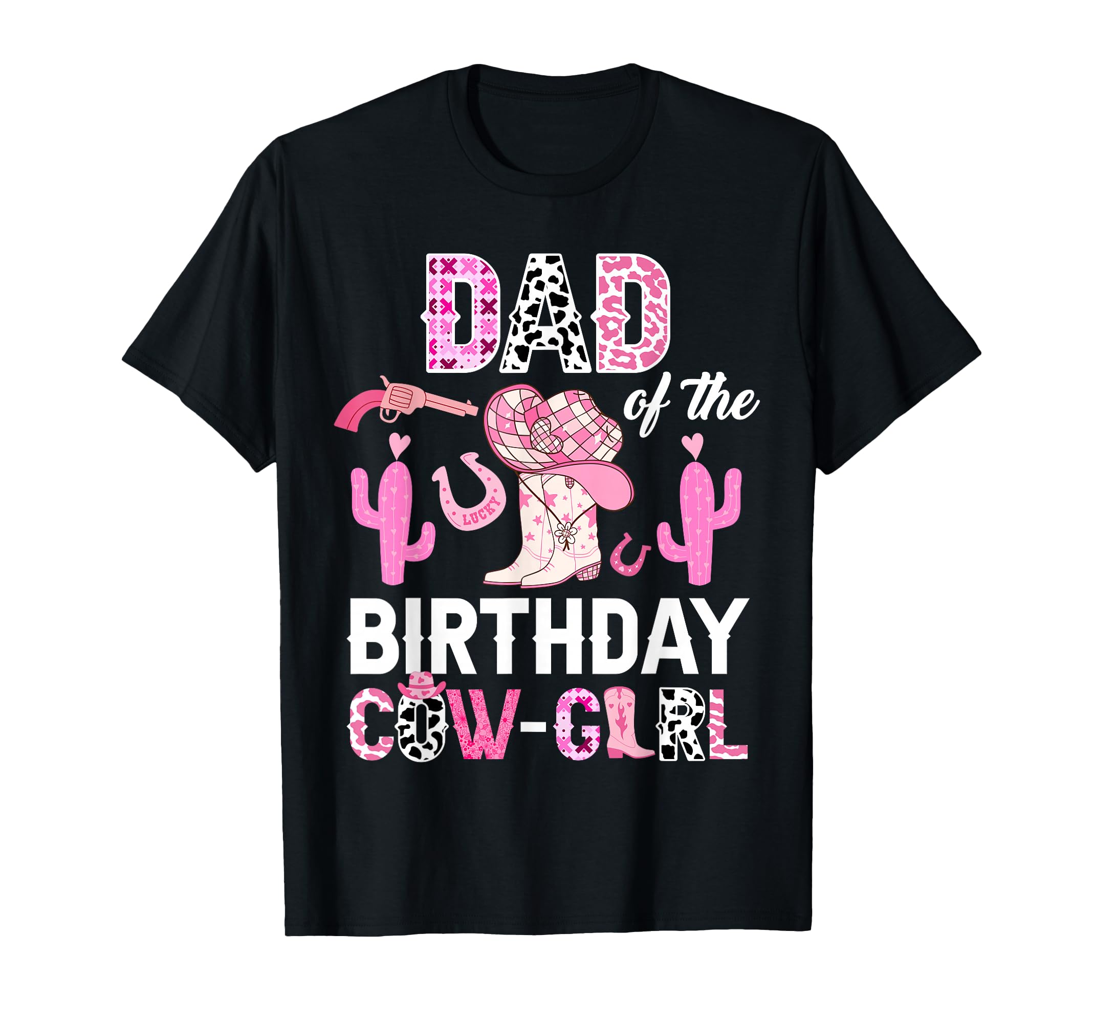 Dad Birthday Cow Rodeo Cowgirl Bday T-Shirt - Unique Graphic Men Women - T-Shirt, Sweatshirt, Hoodie