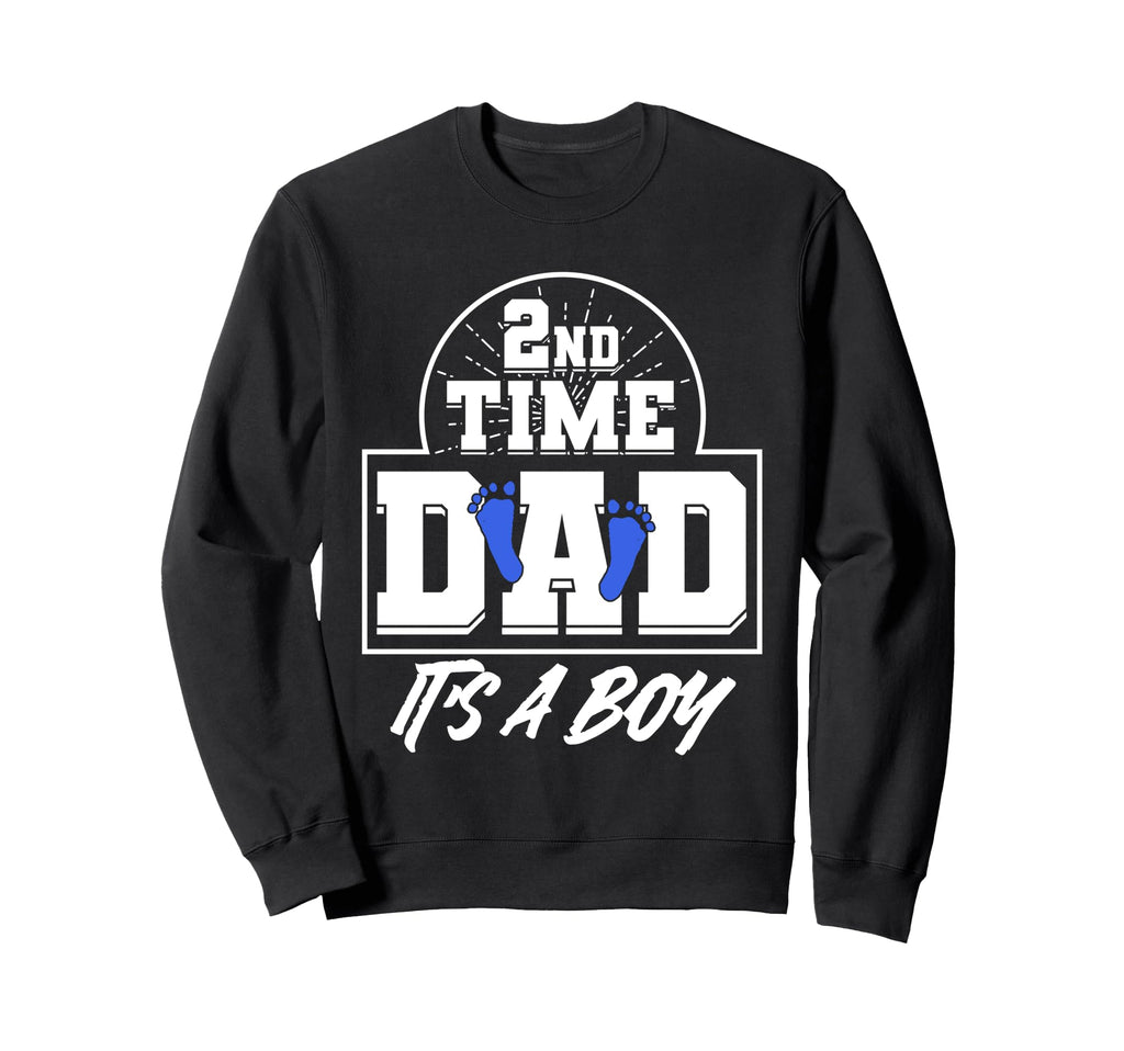 Gender Reveal 2Nd Time Dad Fathers Sweatshirt - Minimalist Print Men Women - T-Shirt, Sweatshirt, Hoodie