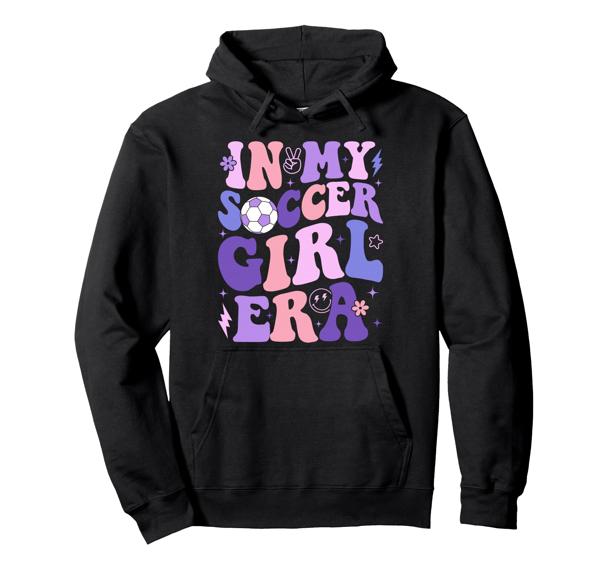 My Soccer Era Groovy Soccer Hoodie - Minimalist Print Men Women - T-Shirt, Sweatshirt, Hoodie