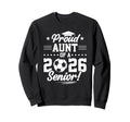 Proud Aunt 2026 Senior Soccer Sweatshirt - Aesthetic Graphic for Adults - T-Shirt, Sweatshirt, Hoodie