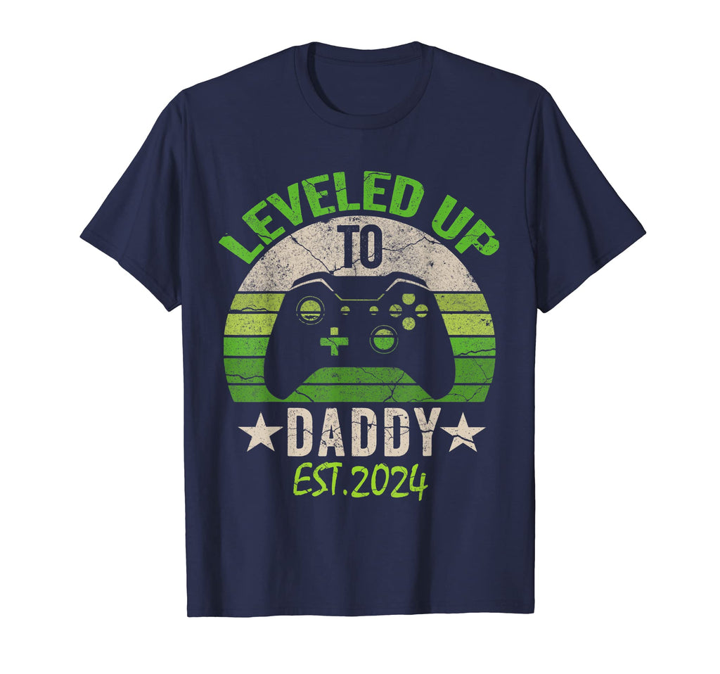 I Leveled Up To Daddy Est 2024 Shirts T-Shirt - Trendy Graphic Unisex - T-Shirt, Sweatshirt, Hoodie