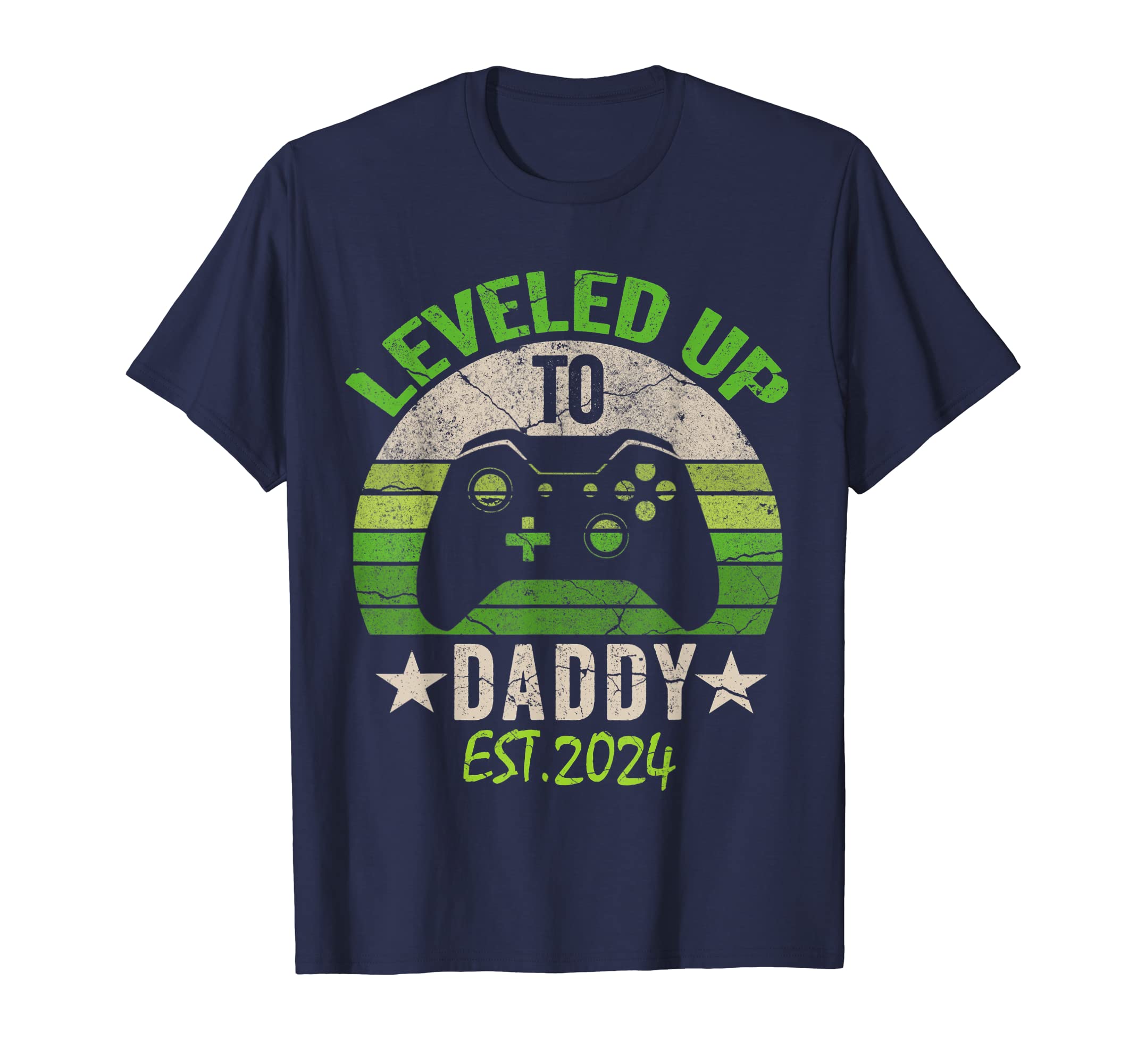 I Leveled Up To Daddy Est 2024 Shirts T-Shirt - Trendy Graphic Unisex - T-Shirt, Sweatshirt, Hoodie