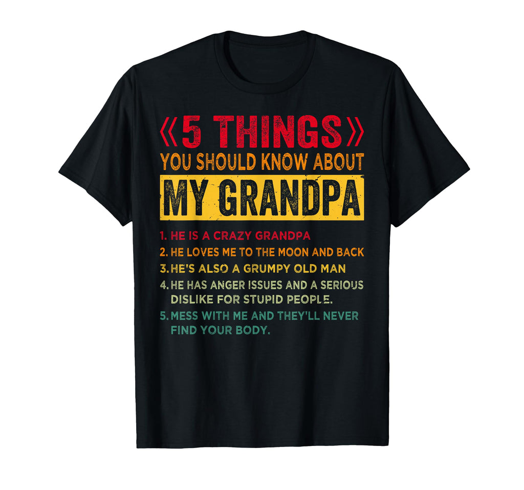 5 Things You Should Know About My T-Shirt - Graphic Print Men Women - T-Shirt, Sweatshirt, Hoodie
