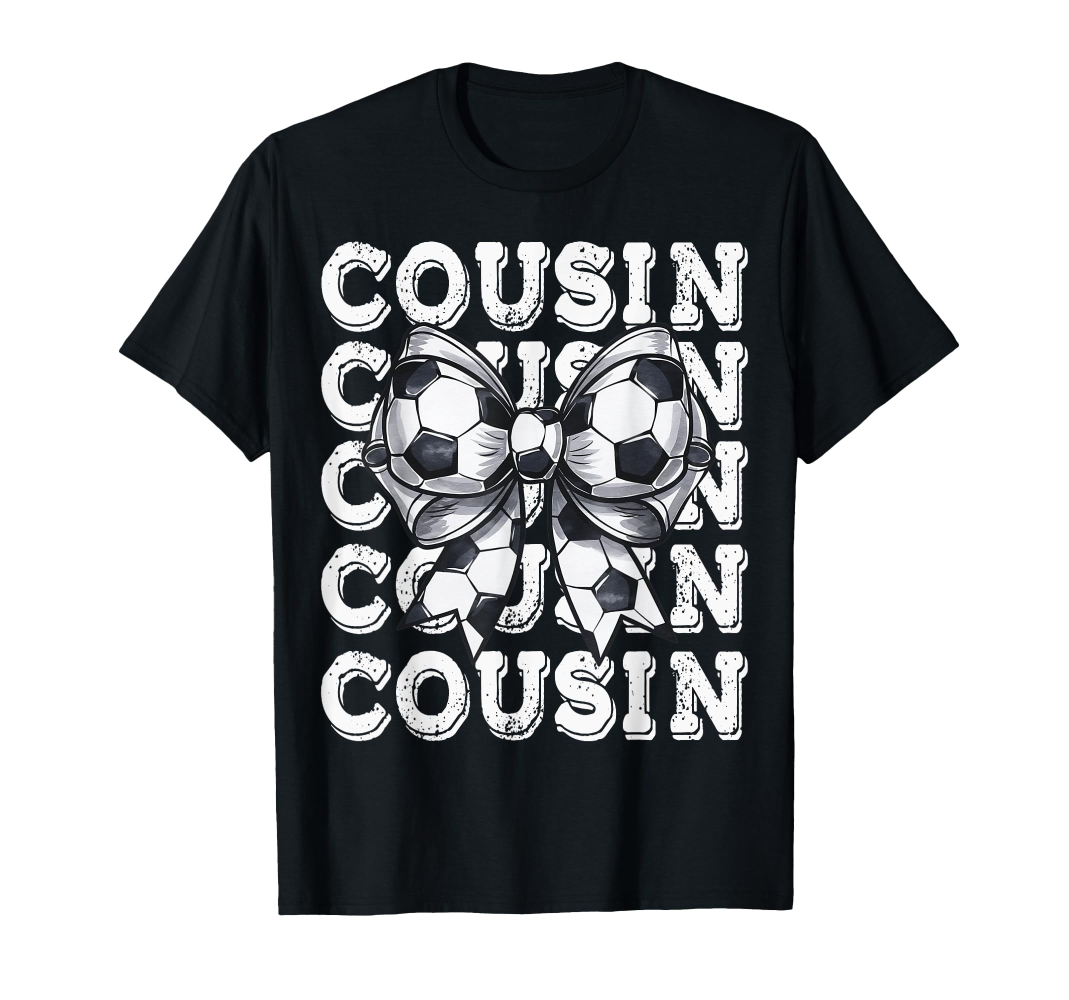 Coquette Soccer Cousin Matching Family T-Shirt - Trendy Graphic for Adults - T-Shirt, Sweatshirt, Hoodie