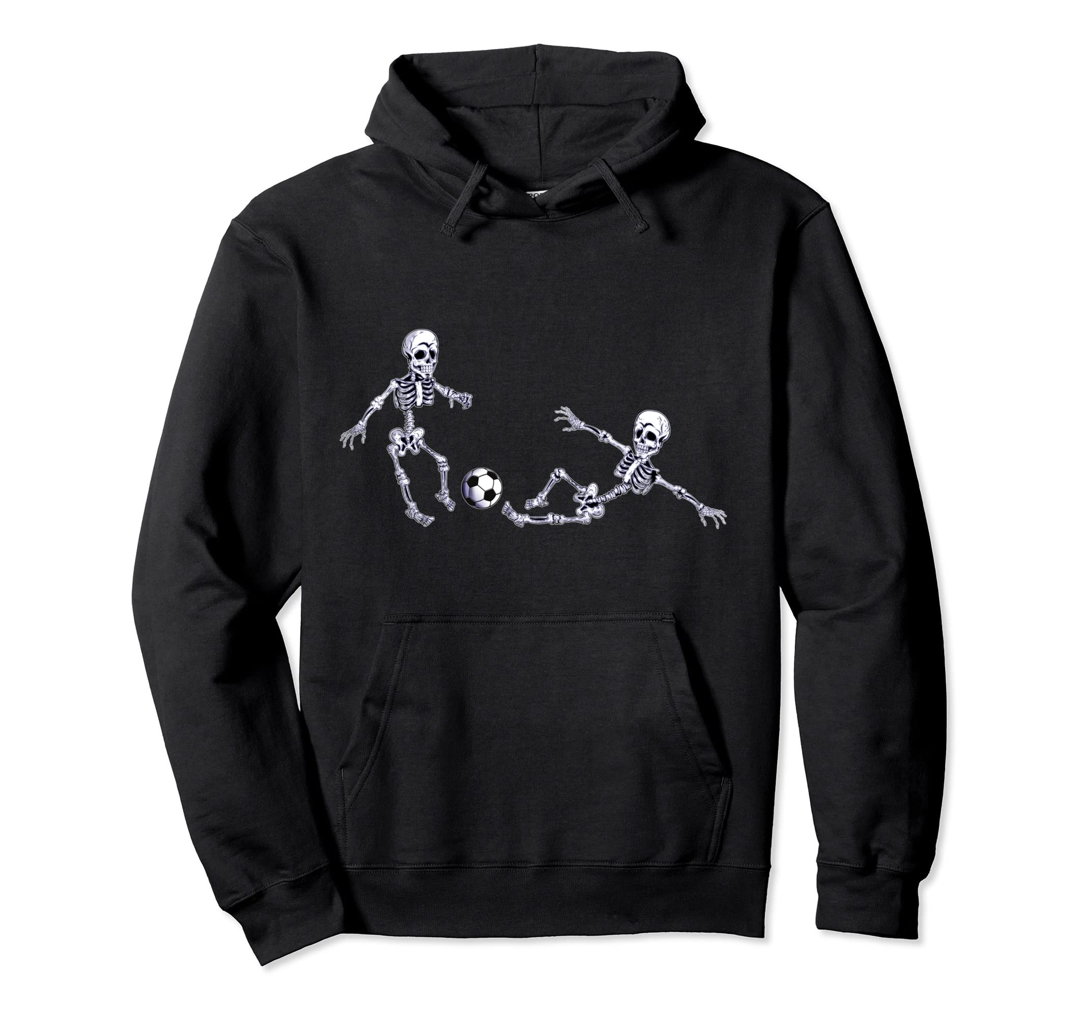 Skeletons Skeleton Kicking Slide Tackle Hoodie - Trendy Graphic for Adults - T-Shirt, Sweatshirt, Hoodie