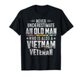 Mens Never Underestimate Old Vietnam T-Shirt - Custom Art Print Men Women - T-Shirt, Sweatshirt, Hoodie