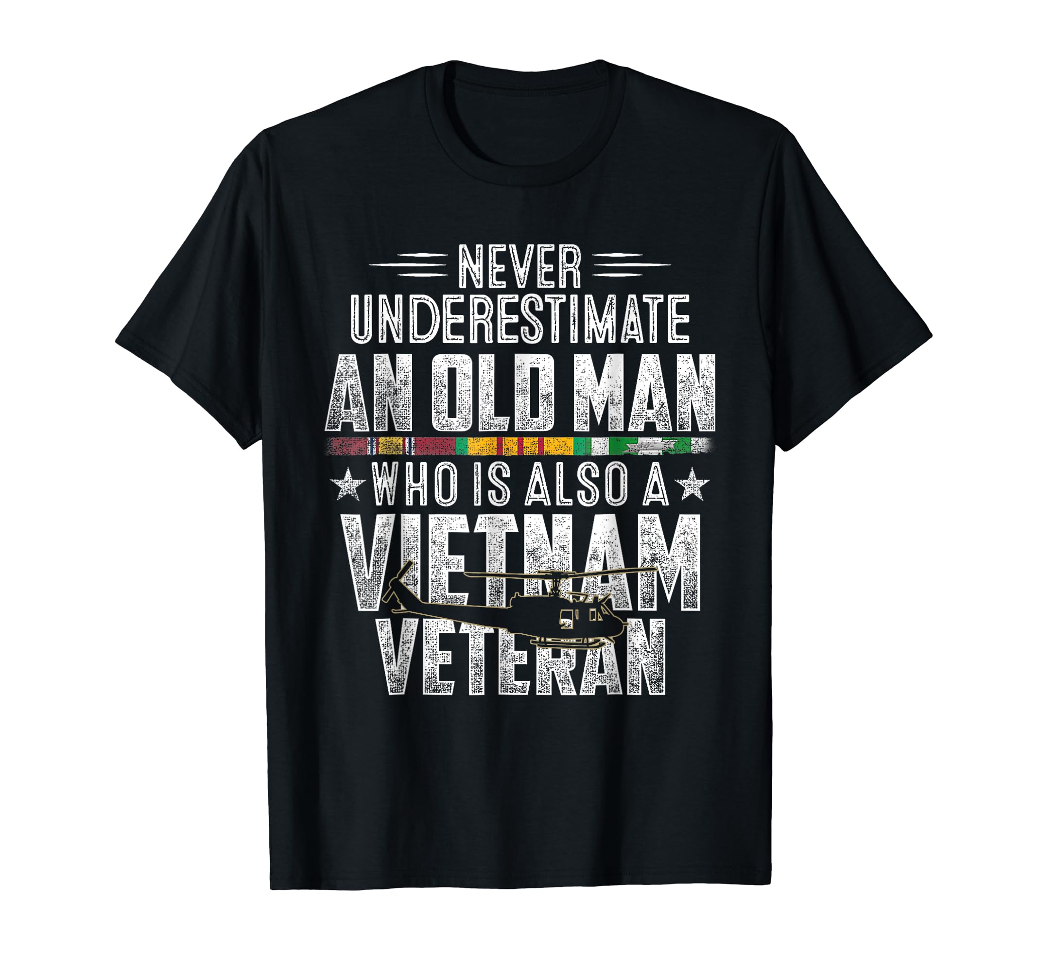 Mens Never Underestimate Old Vietnam T-Shirt - Custom Art Print Men Women - T-Shirt, Sweatshirt, Hoodie