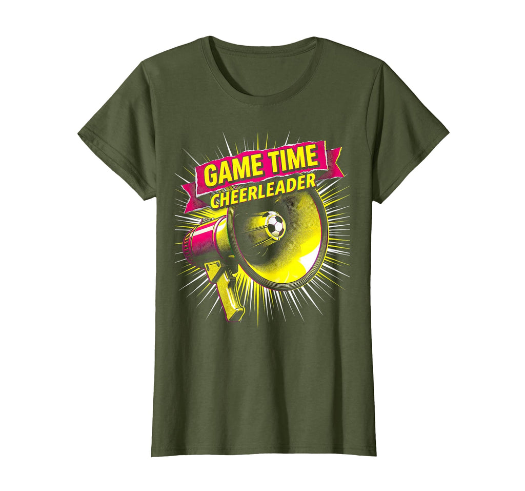 Game Time Cheerleader Soccer Mom T-Shirt - Casual Everyday Wear Unisex - T-Shirt, Sweatshirt, Hoodie