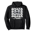 Soccer Aunt Soccer Auntie Coquette Bow Hoodie - Custom Art Print Men Women - T-Shirt, Sweatshirt, Hoodie
