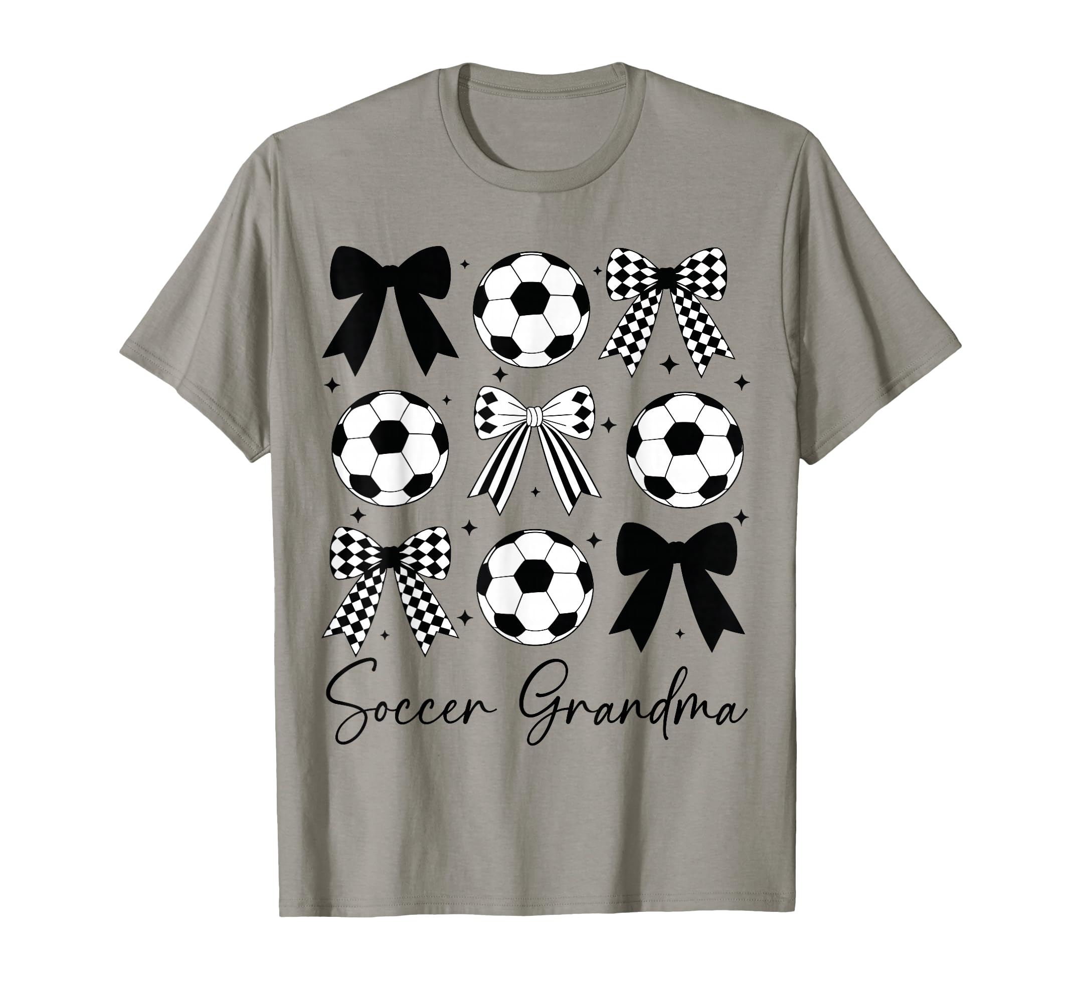 Soccer Grandma Funny Coquette Bow T-Shirt - Minimalist Print for Adults - T-Shirt, Sweatshirt, Hoodie