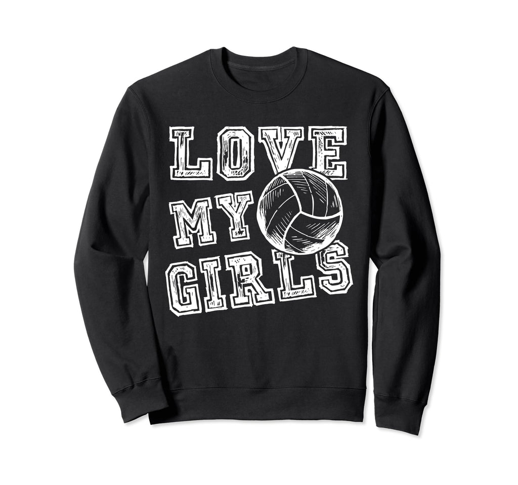 I Love My Volleyball Moms Dad Coaches Sweatshirt - Aesthetic Graphic Unisex - T-Shirt, Sweatshirt, Hoodie