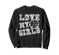 I Love My Volleyball Moms Dad Coaches Sweatshirt - Aesthetic Graphic Unisex - T-Shirt, Sweatshirt, Hoodie