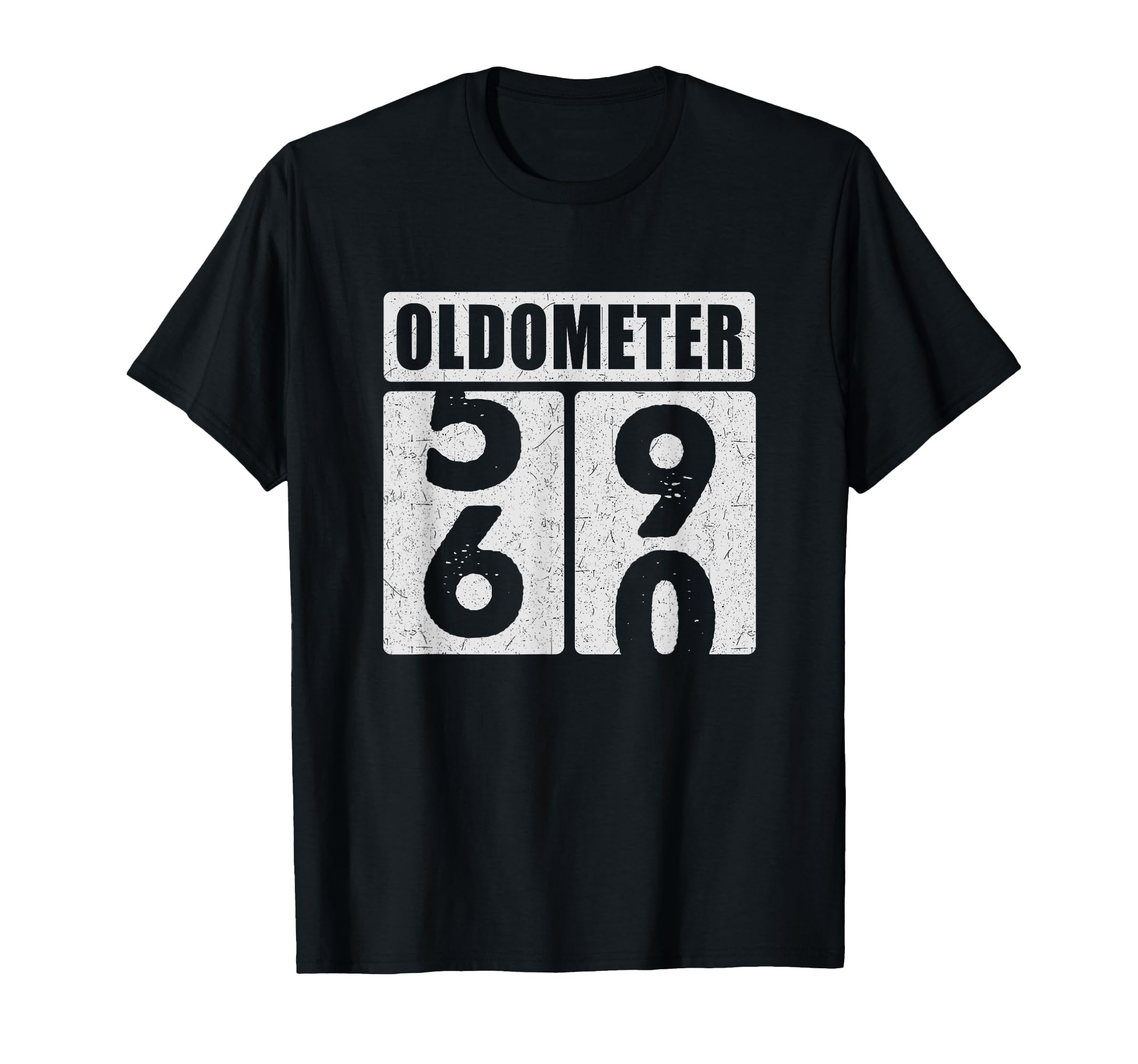 60Th Birthday 60 Year Old Oldometer 59 T-Shirt - Unique Graphic Men Women - T-Shirt, Sweatshirt, Hoodie