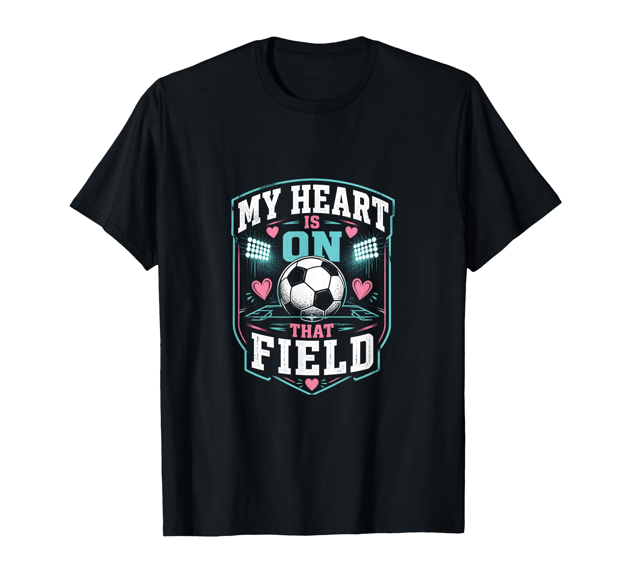 My Heart Is That Field Soccer Mom T-Shirt - Novelty Apparel Unisex - T-Shirt, Sweatshirt, Hoodie