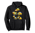 Construction Trucks Carrying Soccer Balls Hoodie - Graphic Print Men Women - T-Shirt, Sweatshirt, Hoodie