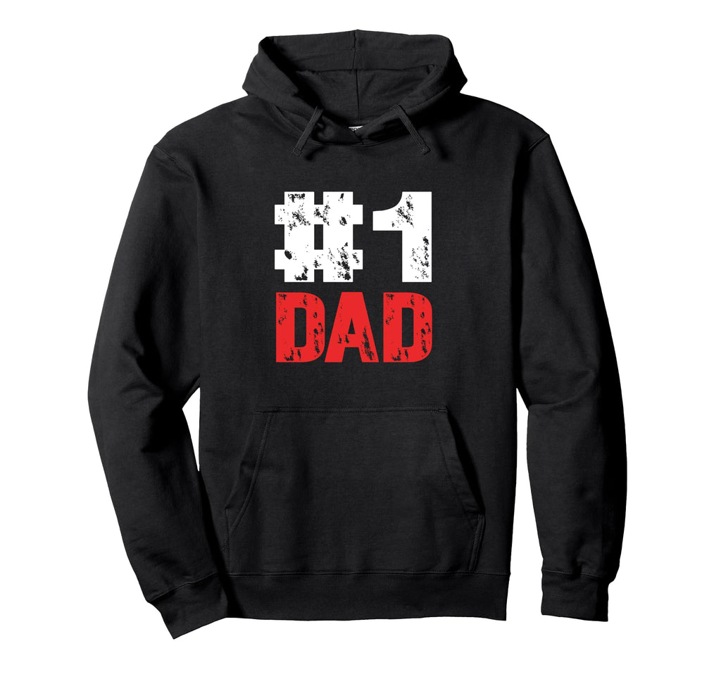 Single Dad Solo Parent Number One Dad Hoodie - Minimalist Print for Adults - T-Shirt, Sweatshirt, Hoodie