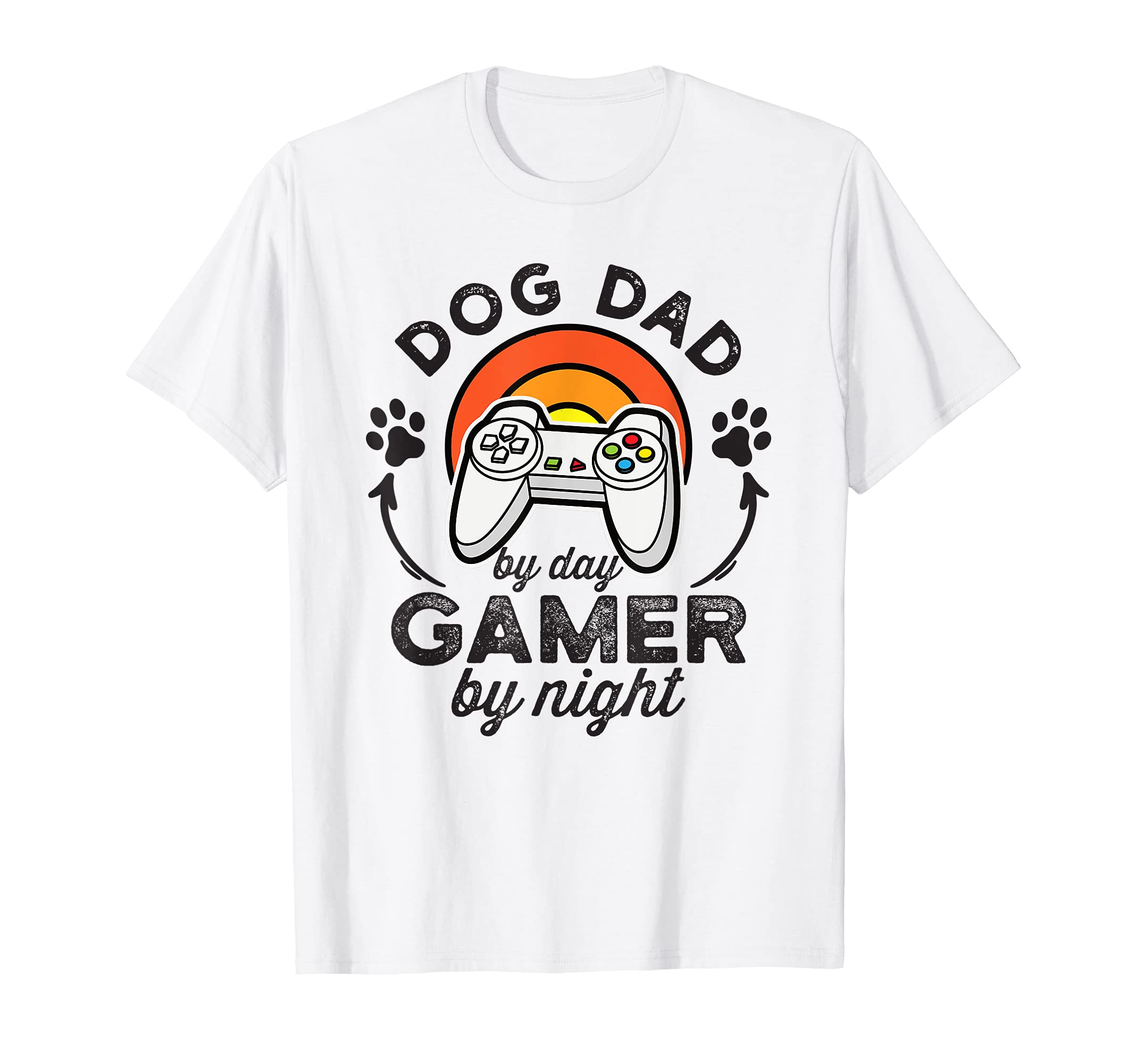 Dog Dad Day Gamer Night T-Shirt - Casual Everyday Wear for Adults - T-Shirt, Sweatshirt, Hoodie