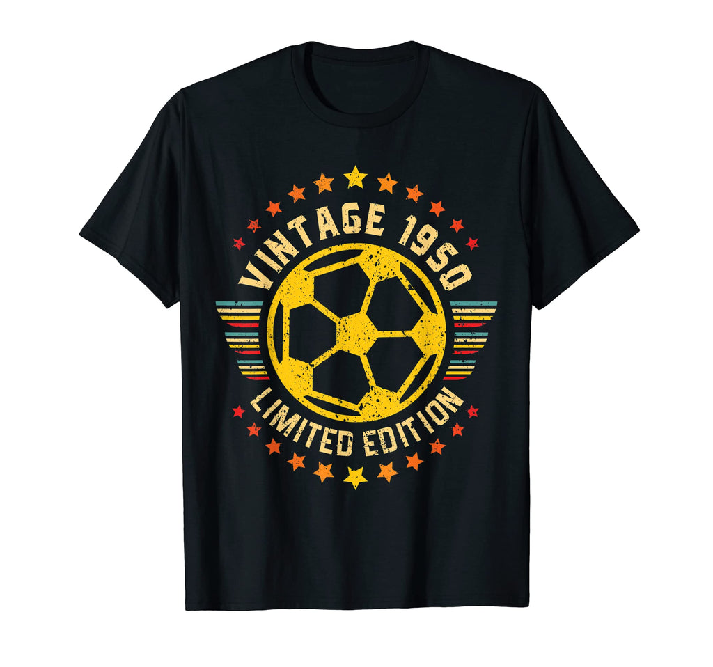 Funny Soccer 1950 Bday Soccer T-Shirt - Fun Novelty Design for Adults - T-Shirt, Sweatshirt, Hoodie