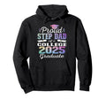 Proud Step Dad 2025 College Graduate Hoodie - Fun Novelty Design Unisex - T-Shirt, Sweatshirt, Hoodie