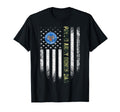 Usa American Flag Proud Us Army T-Shirt - Minimalist Print Men Women - T-Shirt, Sweatshirt, Hoodie